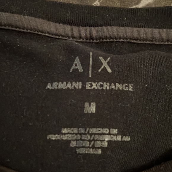 Medium Armani Exchange Black T-Shirt - Picture 2 of 2